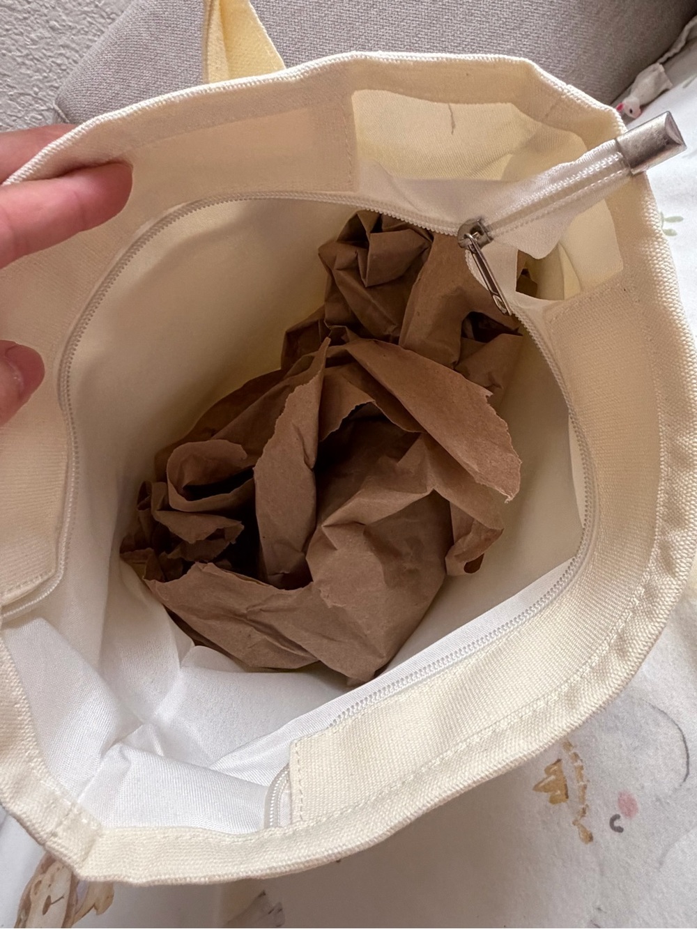 Miffy Canvas Tote Bag in Cream - Picture 5 of 6